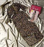 فستان منزلي بطبعة النمر