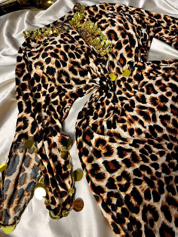 فستان منزلي بطبعة النمر