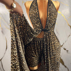 فستان نسائي بطبعة النمر