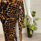 فستان سهرة بطبعة النمر