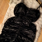 فستان قطيفة لاستيكي روعة