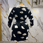 كيمونو قطيفة ناعم