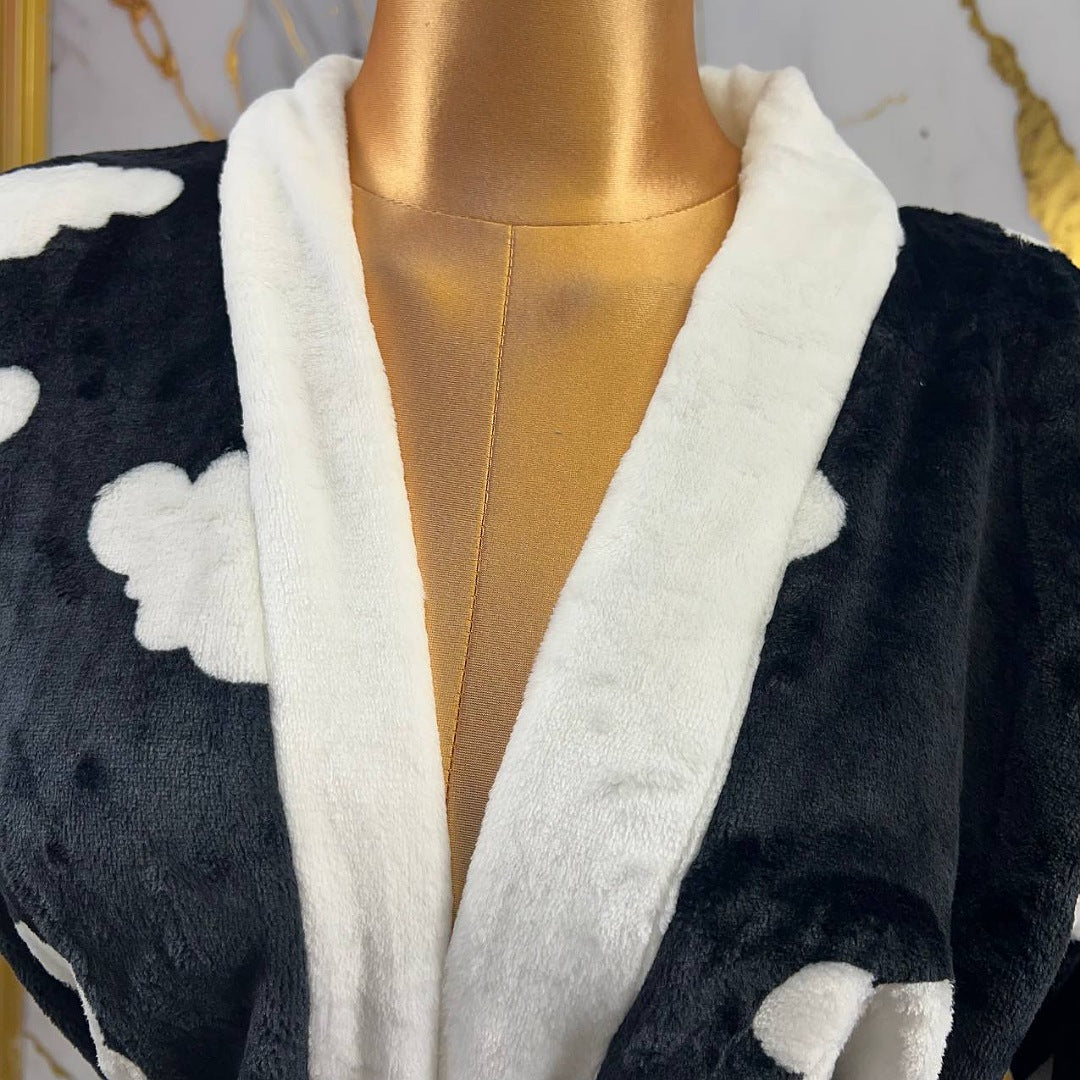 كيمونو قطيفة ناعم