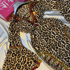 فستان رقص شرقي بطبعة ليوبارد