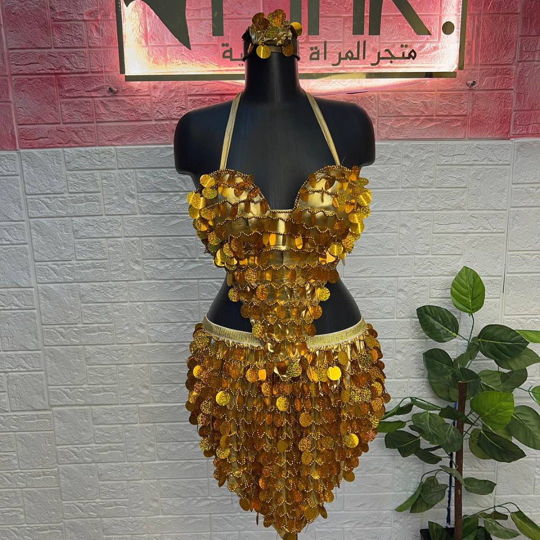 بدلة رقص شرقي 3 قطع