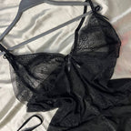 طقم لانجري بابي دول شفاف