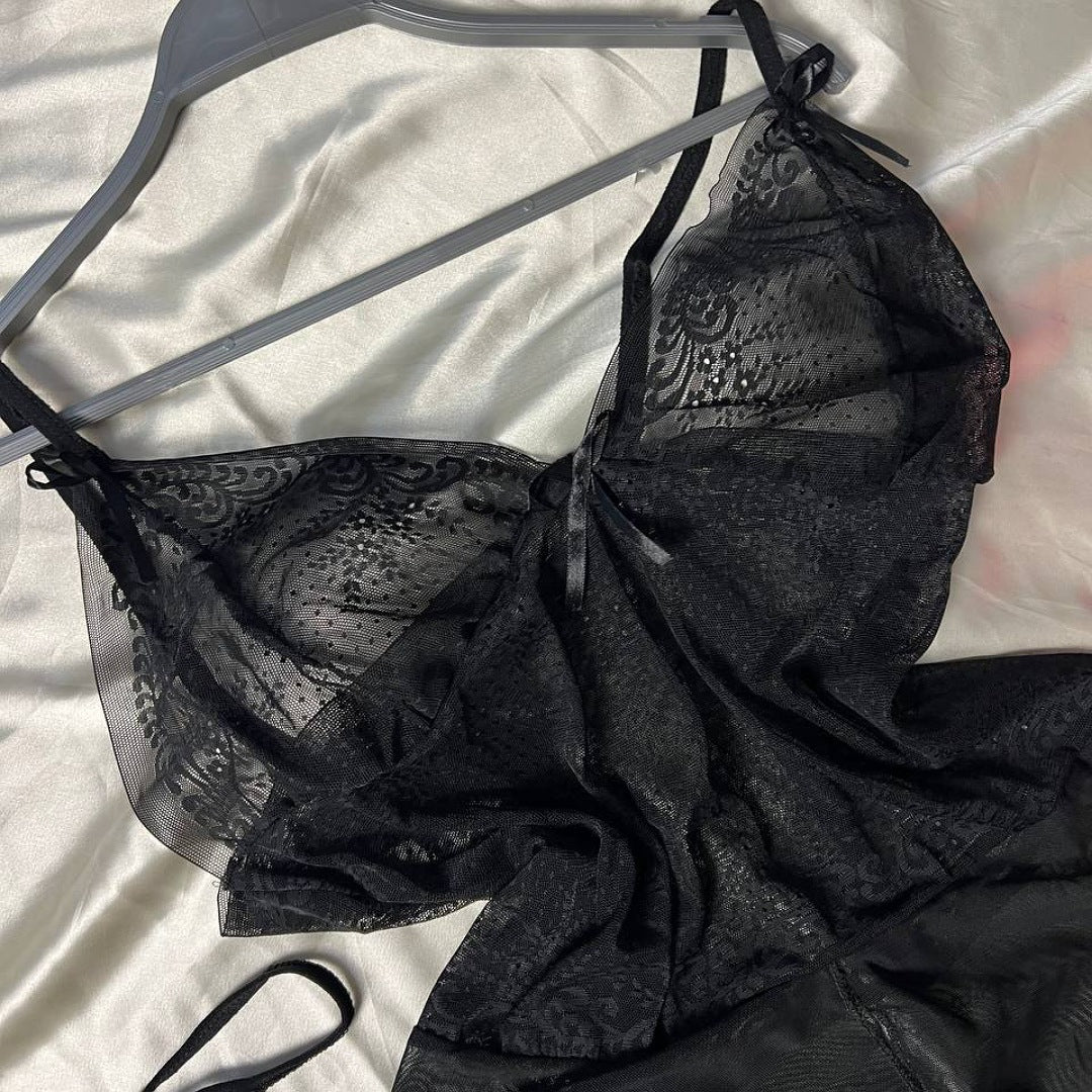 طقم لانجري بابي دول شفاف