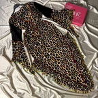 بدلة رقص بطبعة النمر مع شراشيب لامعة